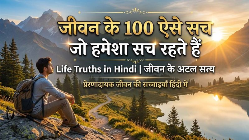 जीवन के 100 ऐसे सच जो हमेशा सच रहते हैं | Life Truths in Hindi
